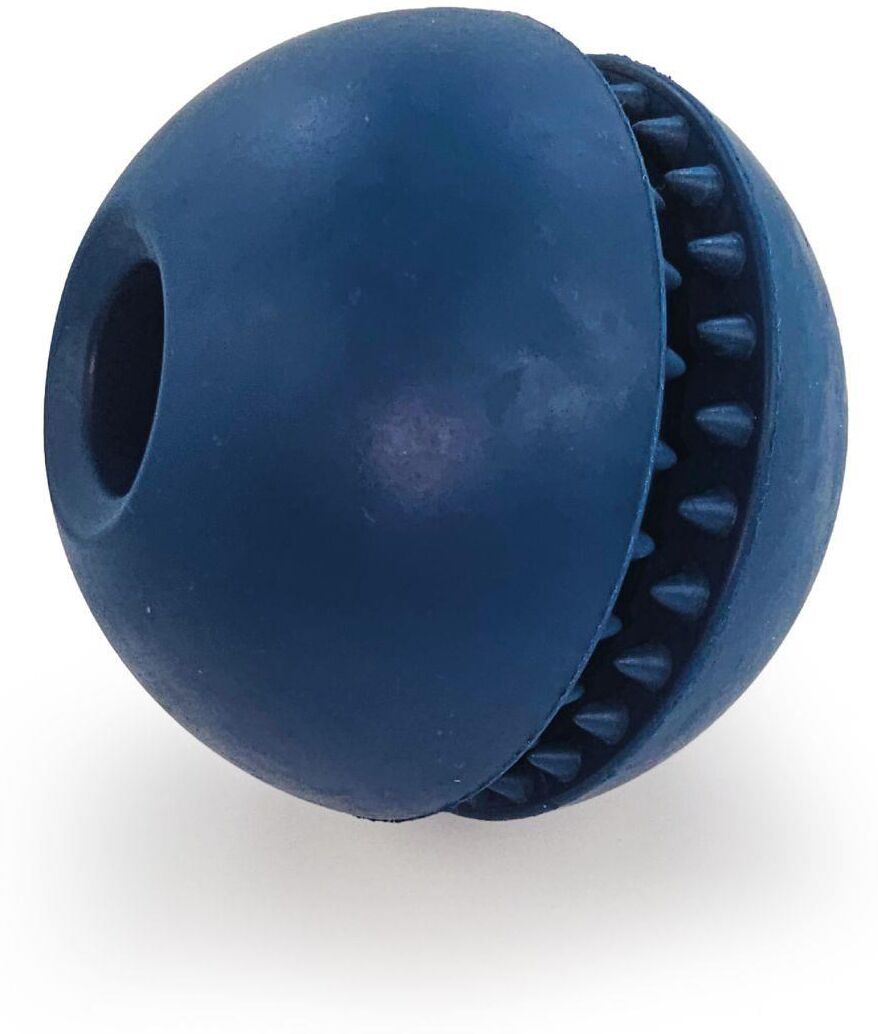 HugglePets Tactical K9 Rubber Treat Dispenser Ball Dog Toy - - Size: unisex