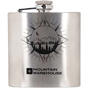Mountain Warehouse Printed Hip Flask - 170ml - Silver Mountain Warehouse Printed Hip Flask - 170ml - Silver