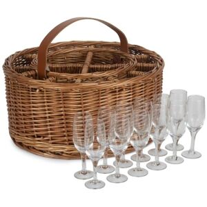 Red Hamper Light Steamed Garden Party Basket - Red Hamper Light Steamed Garden Party Basket -