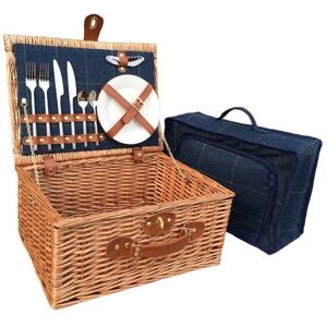 Red Hamper - Tweed - Blue - 2 Person - Picnic Basket Red Hamper - Tweed - Blue - 2 Person - Picnic Basket