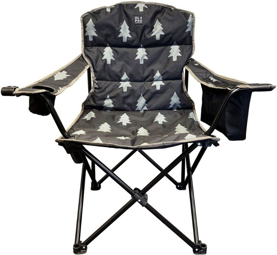 OLPRO Henwick Patterned Padded Folding Camping Chair Lim -