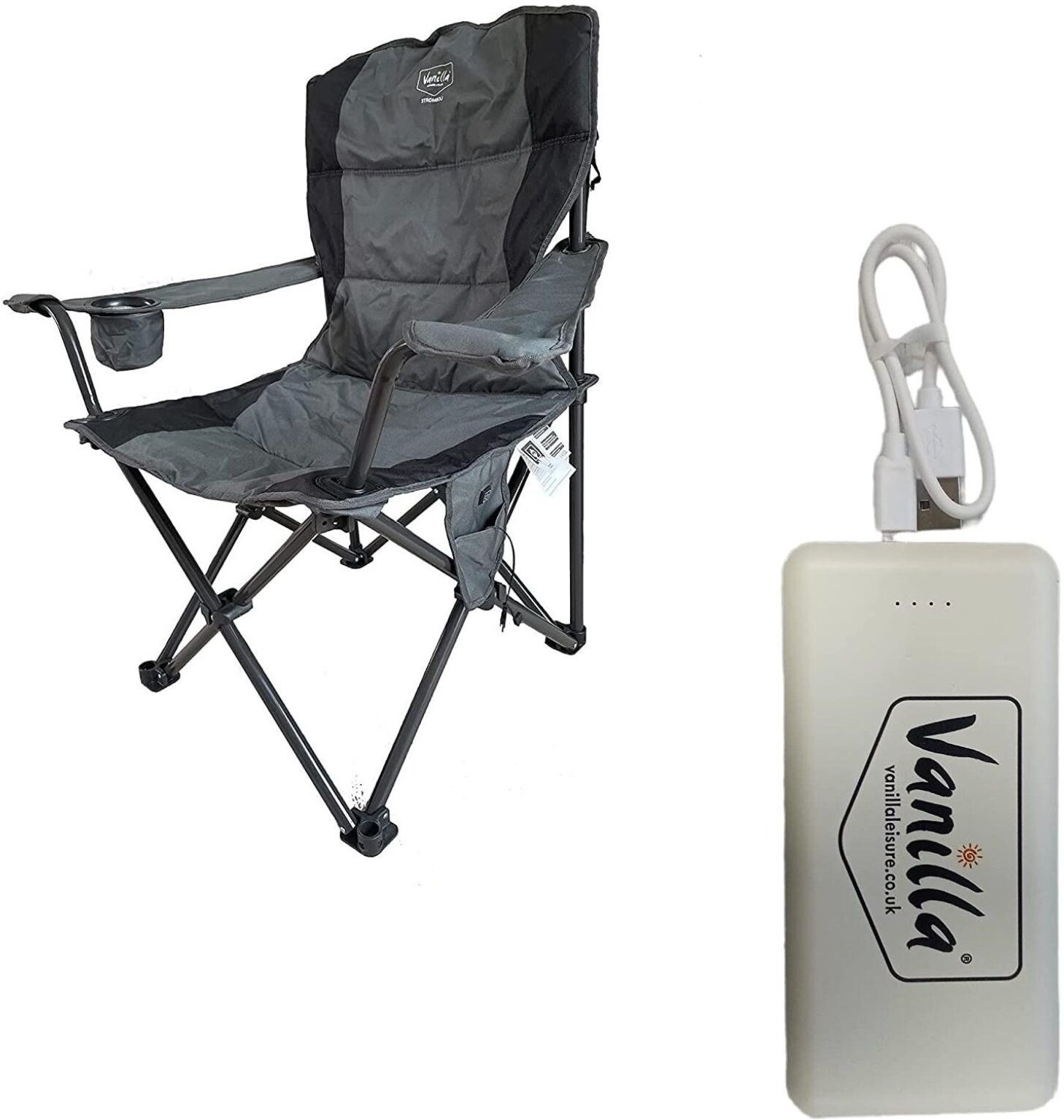 Leisure Stromboli Folding Outdoor Heated Camping Chair -
