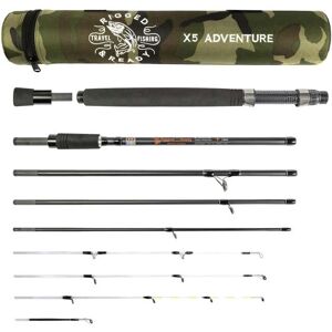 Rigged & Ready Travel Fishing Rod - 2.22m/1.9m - Compact Case Rigged & Ready Travel Fishing Rod - 2.22m/1.9m - Compact Case
