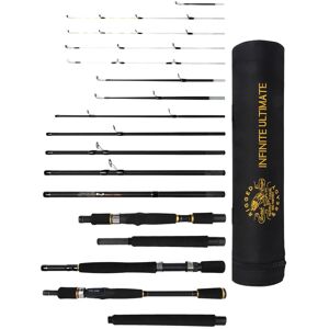 Rigged and Ready Infinite Ultimate Spin Travel Fishing Rod+Case - Rigged and Ready Infinite Ultimate Spin Travel Fishing Rod+Case -