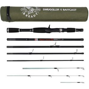 Rigged and Ready Smuggler 6 Baitcast Compact Travel Fishing Rod - Rigged and Ready Smuggler 6 Baitcast Compact Travel Fishing Rod -