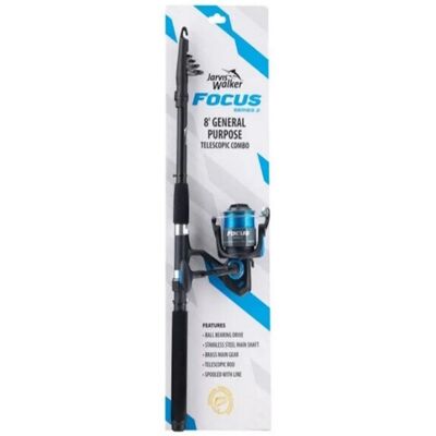 Jarvis Walker Focus Telescopic Spinning Fishing Rod and Reel Kit - Jarvis Walker Focus Telescopic Spinning Fishing Rod and Reel Kit -