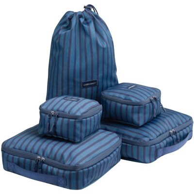 Cabin Max Classic Striped 5-Piece Packing Cube Set - Cabin Max Classic Striped 5-Piece Packing Cube Set -