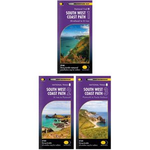 HARVEY Maps South West Coast Path Trail Map Set - HARVEY Maps South West Coast Path Trail Map Set -