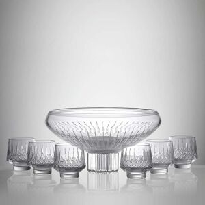 Waterford Lismore Arcus Entertaining Set (Punch Bowl and 6 Cup Set) Waterford Lismore Arcus Entertaining Set (Punch Bowl and 6 Cup Set)