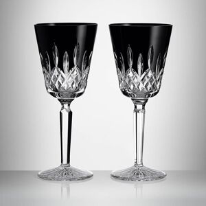 Waterford Lismore Black Medium Goblet 11.5 oz Pair Waterford Lismore Black Medium Goblet 11.5 oz Pair