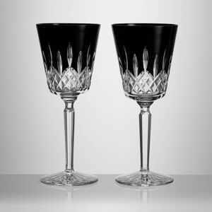 Waterford Lismore Black Large Goblet 14 oz Pair Waterford Lismore Black Large Goblet 14 oz Pair