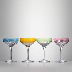 Waterford Mixology Colour Coupe, Mixed Set of 4 Waterford Mixology Colour Coupe, Mixed Set of 4