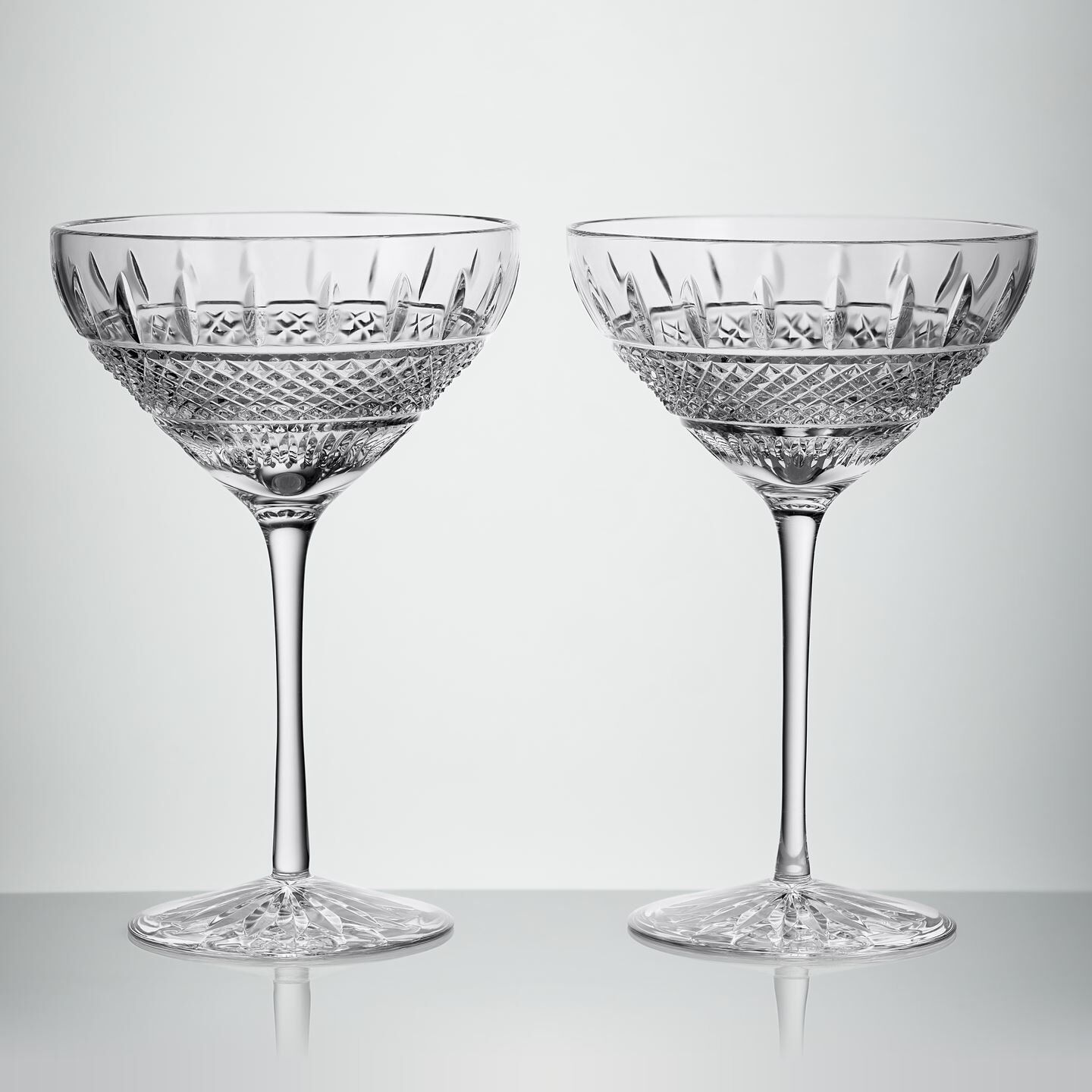 Waterford Irish Lace Martini 10 OZ Set of 2