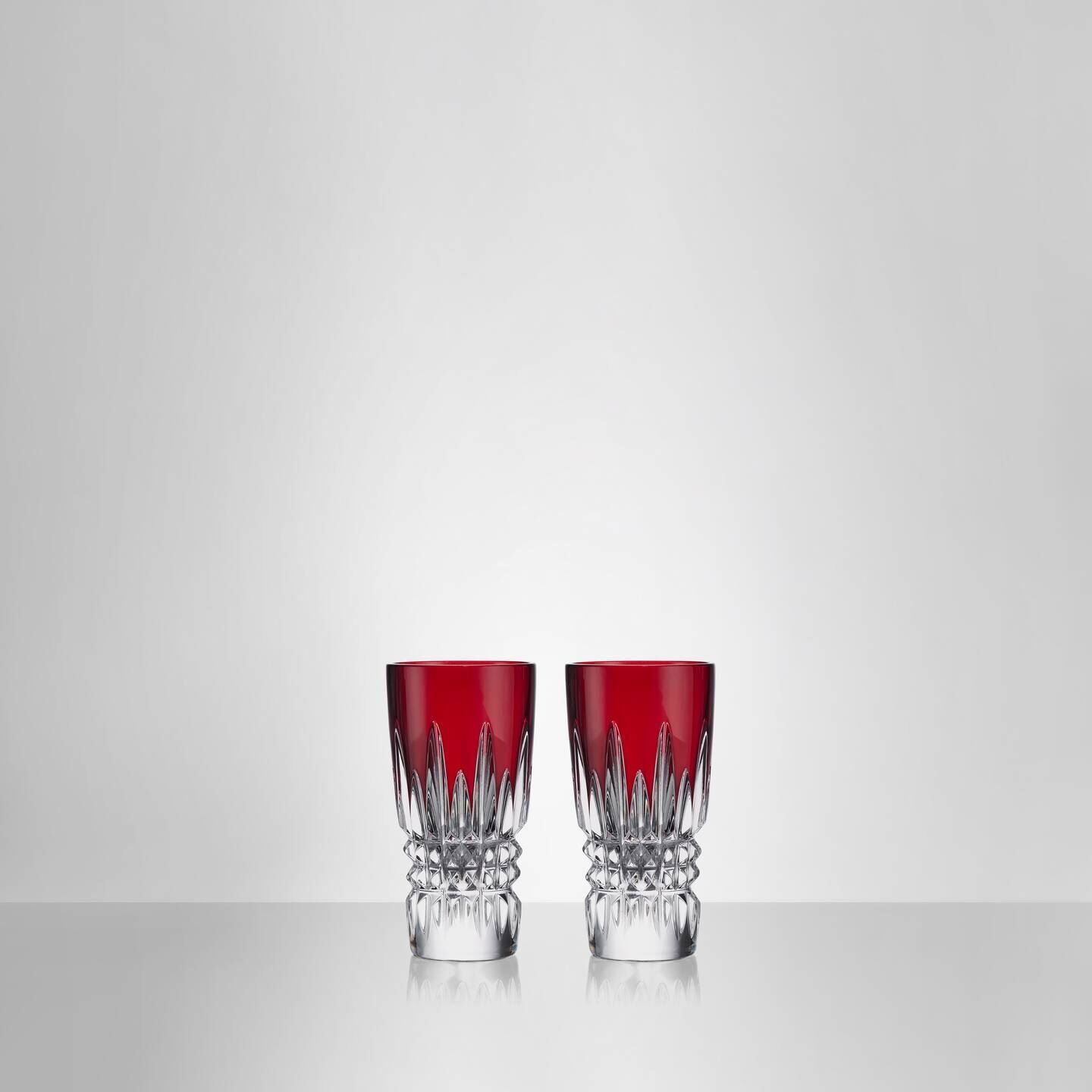Waterford New Year Celebration Shot Glass Red, Set of 2