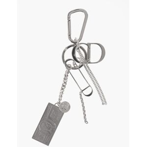 Christian Dior Brass Keychian with All-Over Monogram on the Plaque size Unica - Unisex