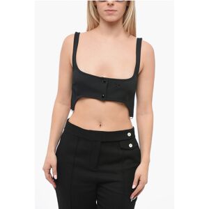 Courreges Embroidered Bra Top with Braces size S - Female