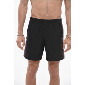 Alexander McQueen Nylon SELVEDGE Swim Shorts with Logo Side Band size S - Male