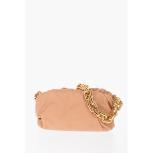 Bottega Veneta Draped Nappa Clutch Bag with Golden Chain size Unica - Female