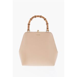Jil Sander Leather Mini Handbag With Bamboo Handle size Unica - Female