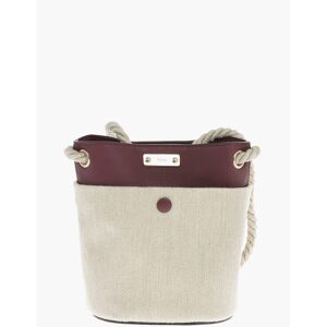 Chloe Linen and Calf Leather KEY Small Bucket Bag size Unica - Female