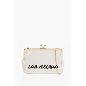 Moschino LOVE Solid Color Handbag with Printed Logo and Removable Cha size Unic - Female