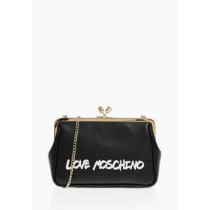 Moschino LOVE Solid Color Handbag with Printed Logo and Removable Cha size Unic - Female