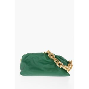 Bottega Veneta Solid Color Leather Clutch with Removable Golden Chain size Unica - Female