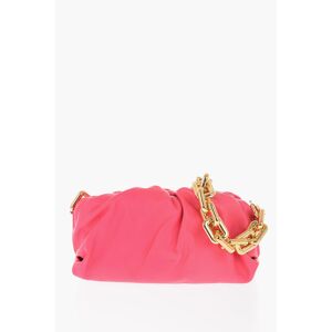 Bottega Veneta Solid Color Leather Clutch with Removable Golden Chain size Unica - Female