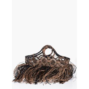 Made for a Woman Two-Tone Raffia Hand Bag size Unica - Female