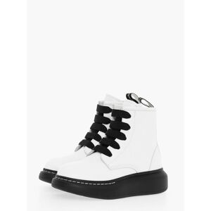 Alexander McQueen Kids Leather Combat Boots With Rubber Sole size 32,5 - Unisex