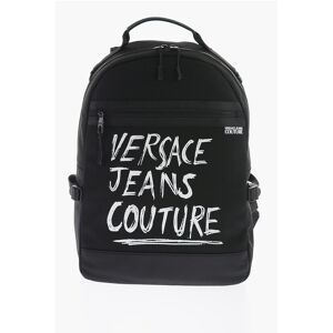 Versace JEANS COUTURE Canvas Backpack with Printed Contrasting Logo size Unica - Male