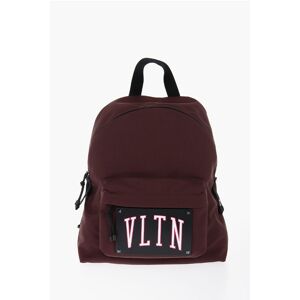 Valentino GARAVANI VLTN Solid Color Backpack with Logoed Leather Appli size Unic - Male