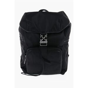 Off-White Solid Color Nylon Maxi Backpack size Unica - Male