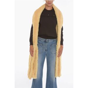 Bottega Veneta Fringed Shearling Scarf size Unica - Female