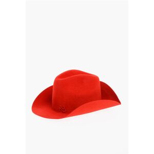 Ruslan Baginskiy Solid Color Felt Cowboy Hat with Embossed Logo size S - Female