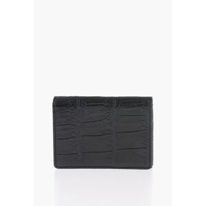 Delvaux Crocodille-Effect Leather Card Holder size Unica - Male