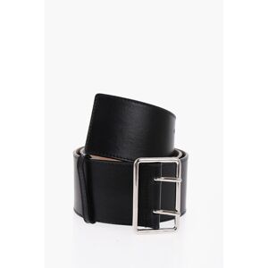 Alexander McQueen Leather Maxi Belt 60mm size 85 - Female