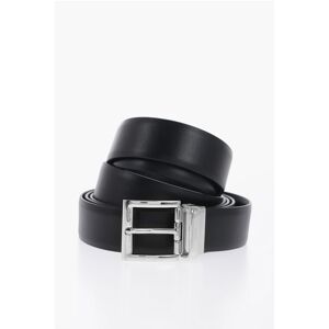 Prada Reversible Leather Belt with Silver-Tone Buckle 35mm size 90 - Male