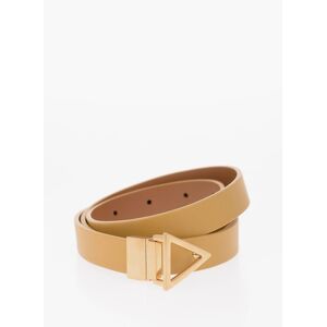 Bottega Veneta Reversible Leather Belt with Triangular Buckle 20mm size 80 - Female