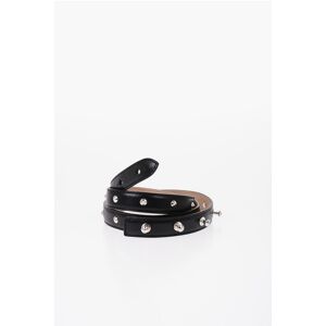 Alexander McQueen Studded Leather Belt 20mm size 80 - Female