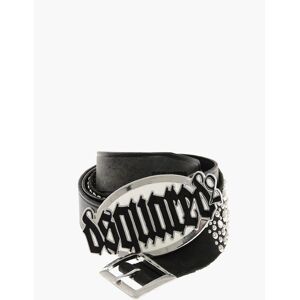 Dsquared2 Leather GOTHIC DSQUARED Belt with Studs 40mm size 100 - Male Dsquared2 Leather GOTHIC DSQUARED Belt with Studs 40mm size 100 - Male