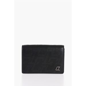 Christian Louboutin Perforated Leather M LOUBEKA Mini Card Holder size Unica - Male