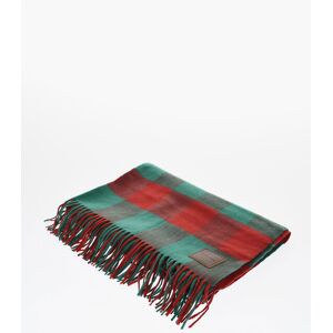 Dsquared2 Two-Tone Checked Cashmere Scarf with Fringes size Unica - Male Dsquared2 Two-Tone Checked Cashmere Scarf with Fringes size Unica - Male
