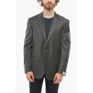 Corneliani 2 Button MANTUA Gingham Check Virgin Wool Blazer size 52 - Male