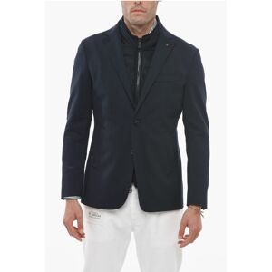 Corneliani CC COLLECTION Chester Piece Stretch Blazer with Patches size 50 - Male