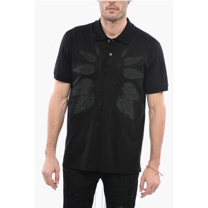 Alexander McQueen Cotton Polo with Plant Motif Patches size L - Male