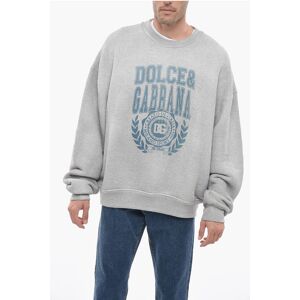 Dolce & Gabbana Crew Neck SPORTSWEAR Sweatshirt with Front Print size Xl - Male