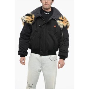 Kenzo Drop Shoulder Bomber With Faux-Fur size S - Male