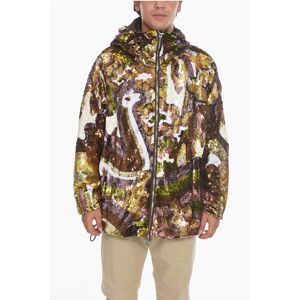 Dsquared2 Hooded Windbreaker Covered In Sequins size M - Male