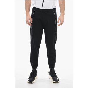 Neil Barrett Jersey THUNDERBOLT Sweatpants with Side Jacquard Inserts size Xs - Male